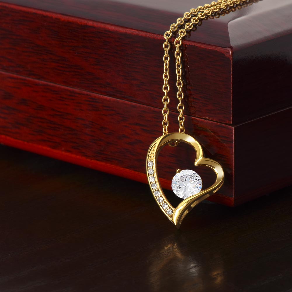 To My Beautiful Girlfriend Forever Love Necklace