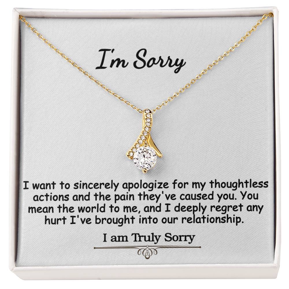 I'm Sorry Alluring Beauty Necklace