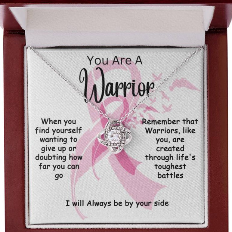 Breast Cancer Warrior Necklace