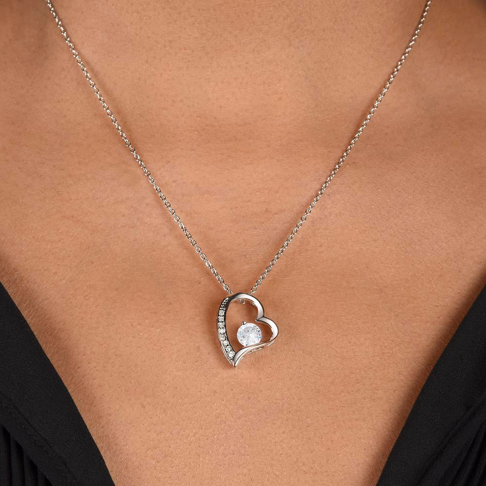 To My Beautiful Girlfriend Forever Love Necklace