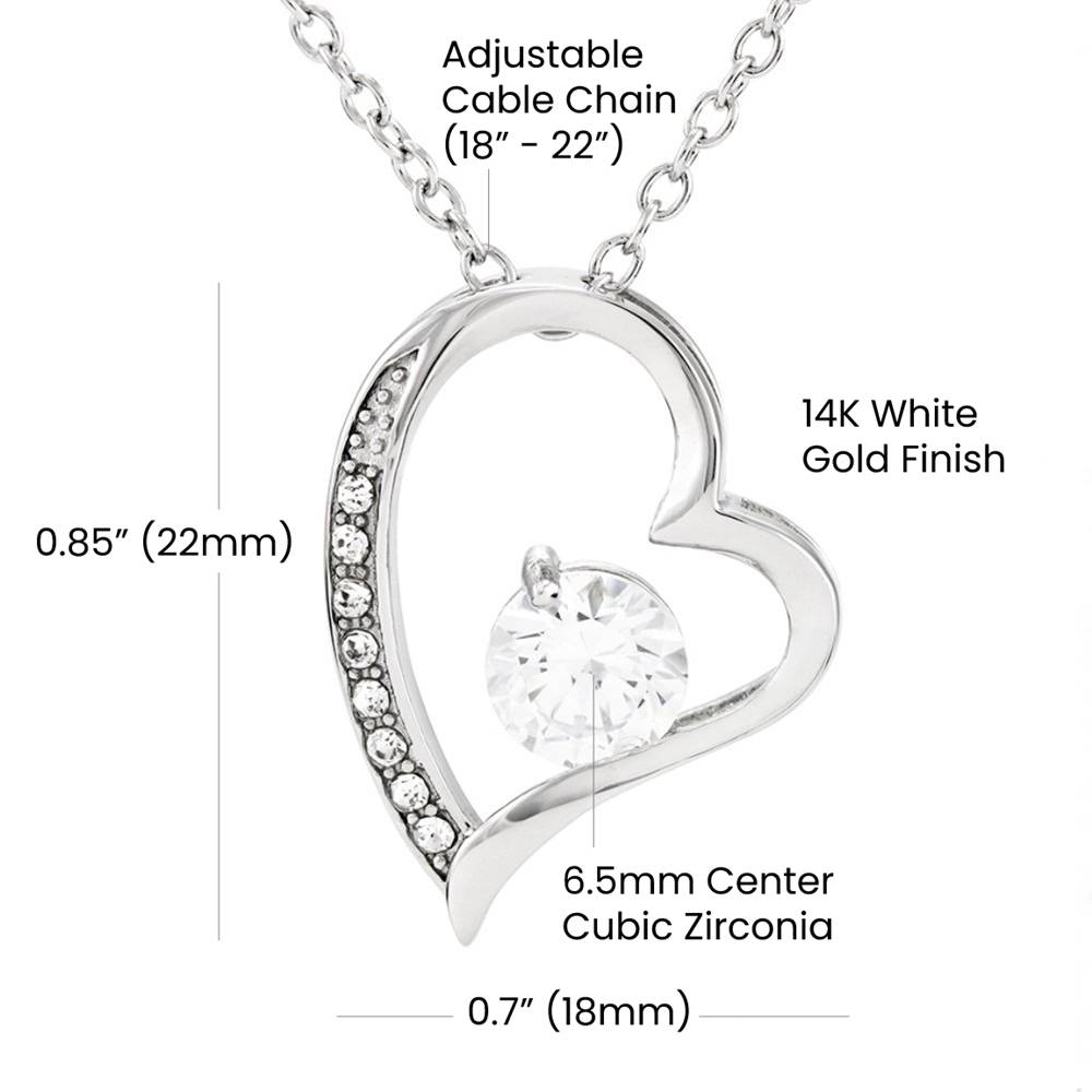 To My Granddaughter Forever Love Necklace